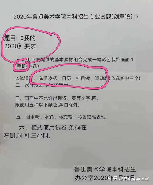 2020年校考考题合集央美国美清美广美鲁美今年都考啥