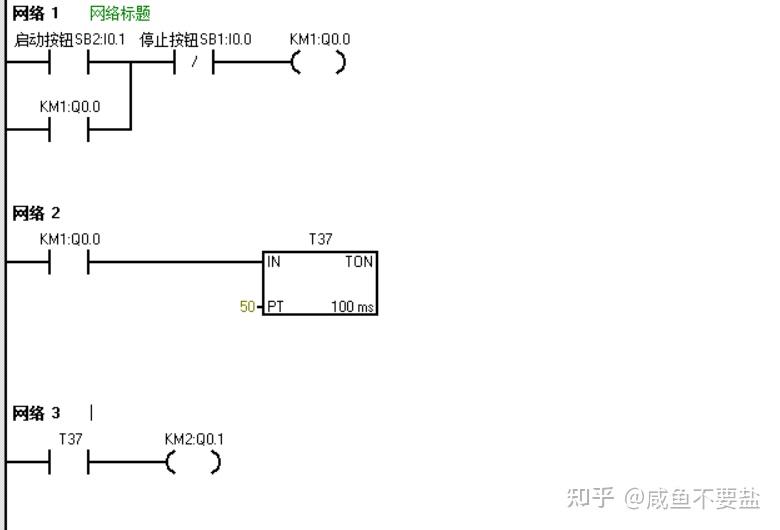 三相异步电动机顺序启动控制电路改造成西门子plc程序