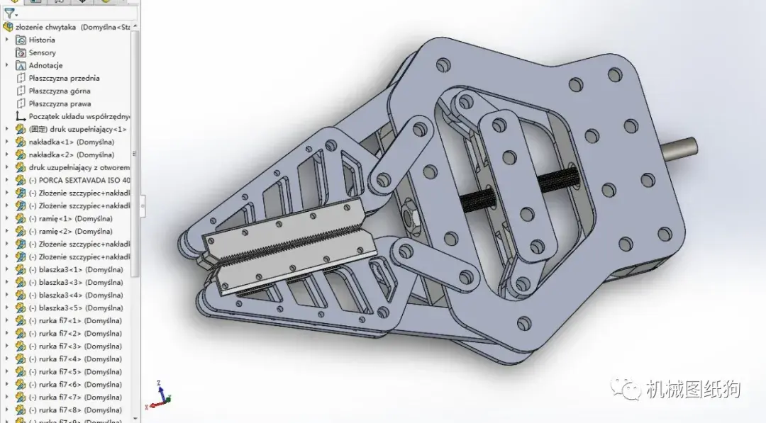 solidworks图片,solidworks图片导出 【工程机械】erc2020抓爪夹钳结构3d图纸 solidworks设计