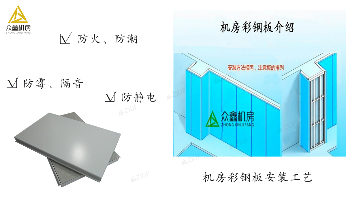 机房改造翻新中彩钢墙板的作用和安装工艺流程