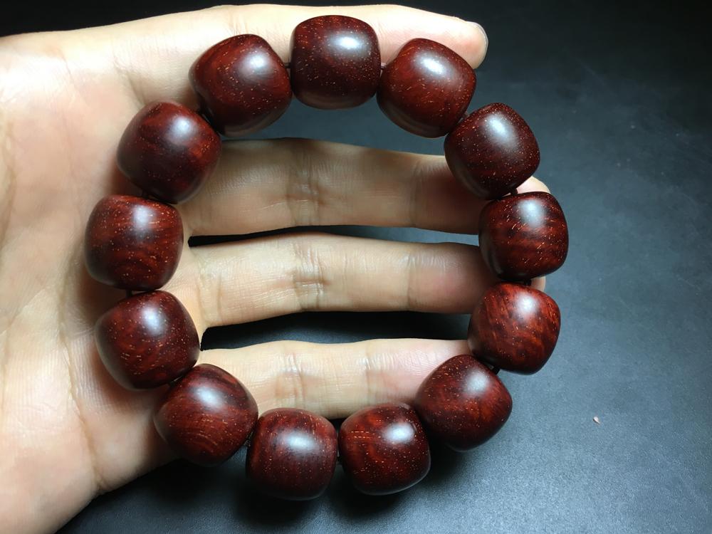 小叶紫檀16mm多水波纹的小满星老型珠手串