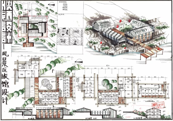 湖大近十年建筑快题题型总结分析: 2010年:展示馆设计 2011年:游客