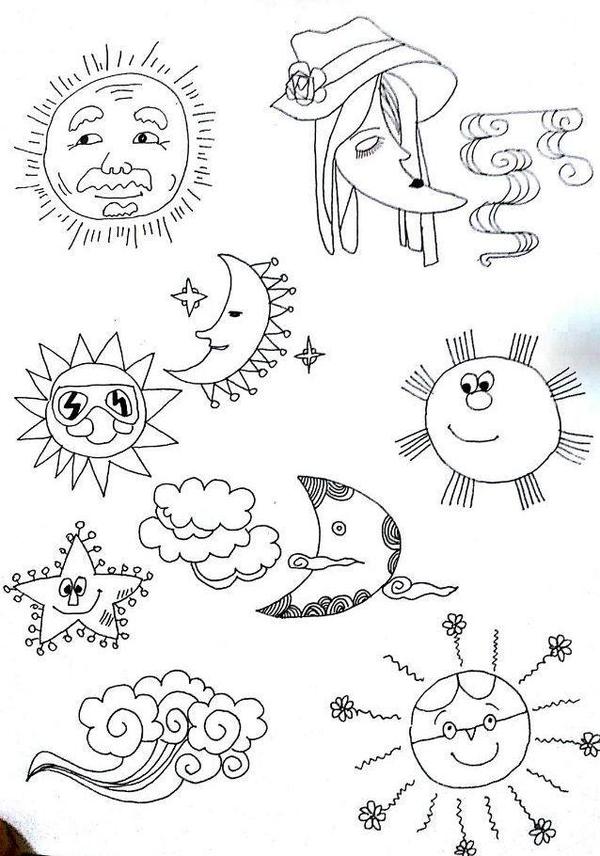 先来看简笔画中的点线面: 我的30天精通手绘美食简笔画正在招募中