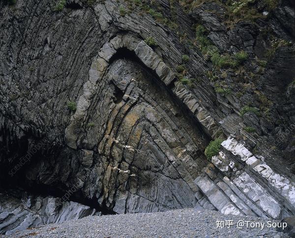 地层褶皱照片.图片来自:https://www.sciencephoto.