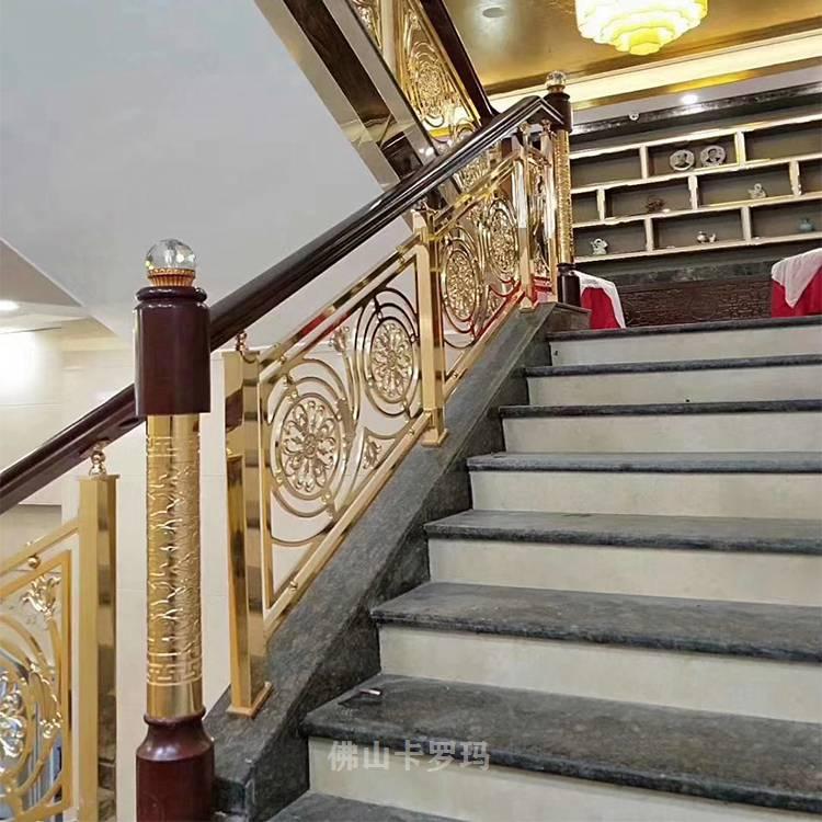 24k金铜楼梯扶手2021年款式潮流的选择