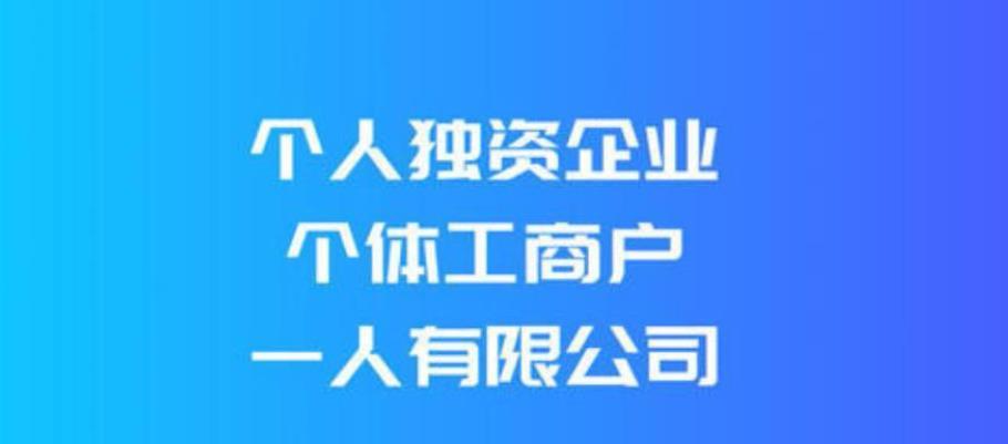 个体户,个人独资企业和一人有限公司的区别?