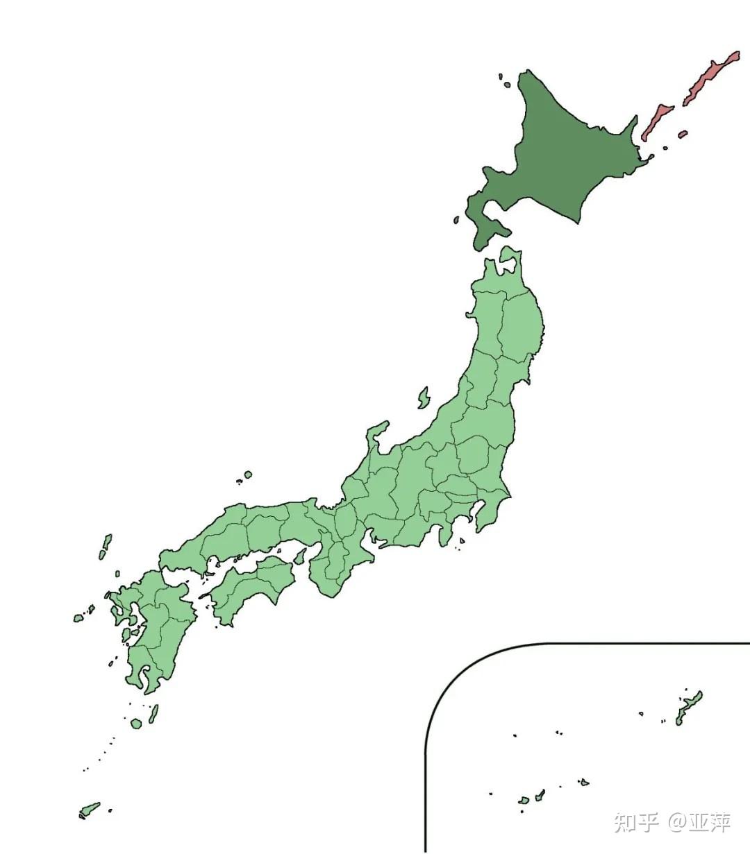 地方(ほっかいどうちほう)日本依据地理位置,将国家划分为了八大地区