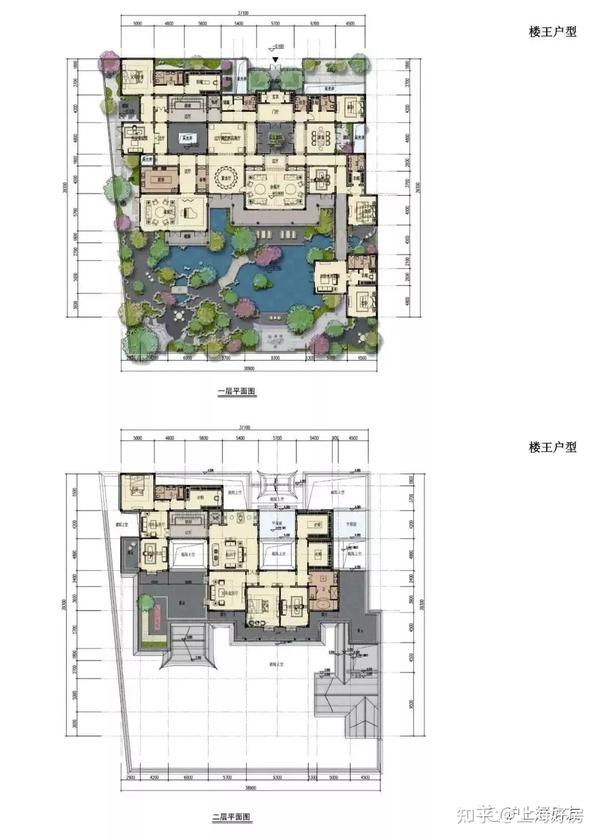 重磅豪宅金桥浦开江南里1901200㎡新中式院墅户型图曝光低密度豪宅