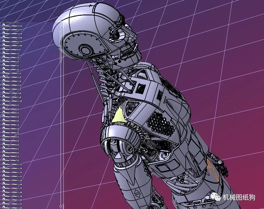 【机器人】智能机器人3d模型图纸 stp格式