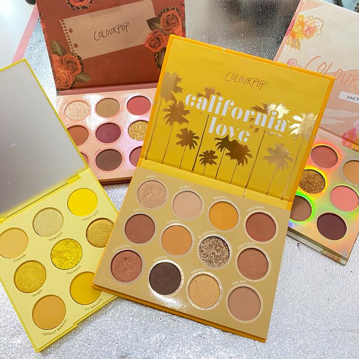 卡拉泡泡colourpop眼影盘california love珊瑚盘