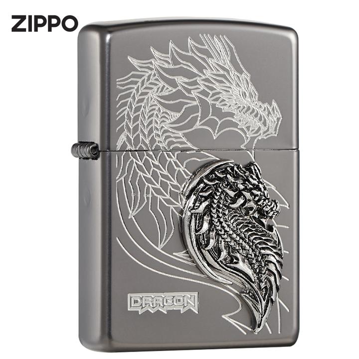 zippo官方旗舰店打火机zippo正版火机zippo男耀金战龙z