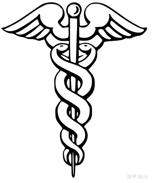 双蛇杖 caduceus source: wiki commons 阿斯克勒庇俄斯 | 单蛇杖