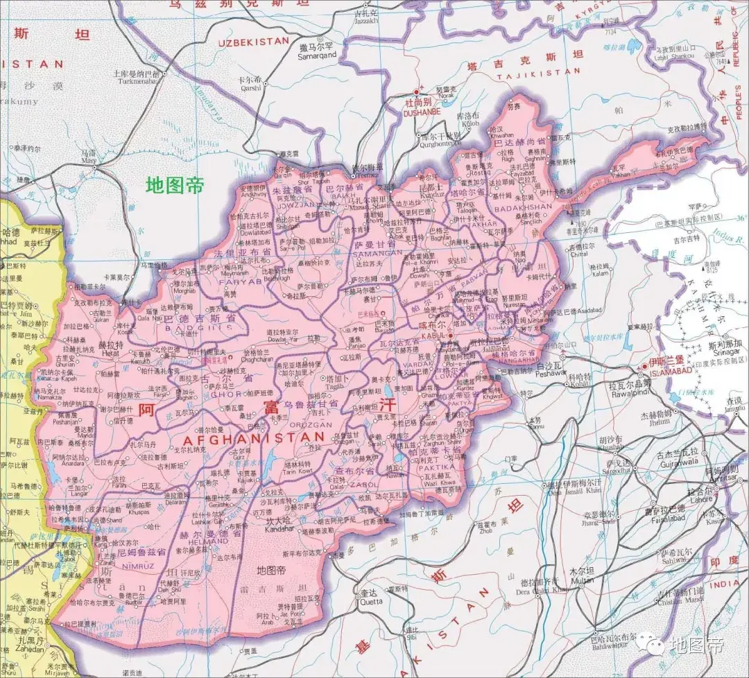 阿富汗东北部直通中国的狭长领土是什么地方