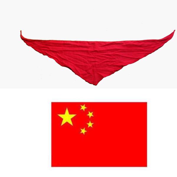 说红领巾是国旗的一角的,你拿把量角器过来,我保证不打死你