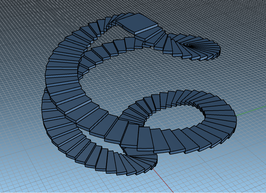 这个慕尼黑的无限楼梯看上去挺简单但建模做起来感觉好难有大佬能指导