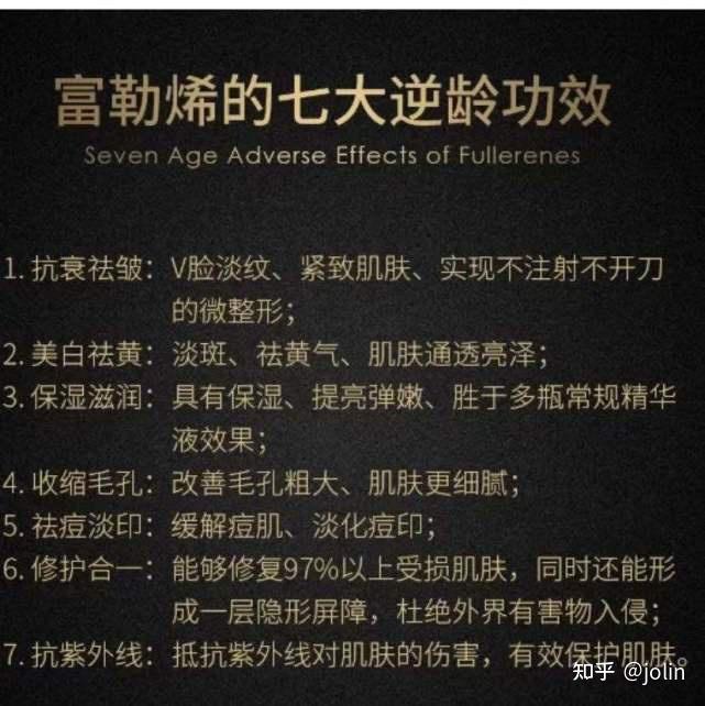 富勒烯护肤品怎么样富勒烯是美容界的抗衰之王