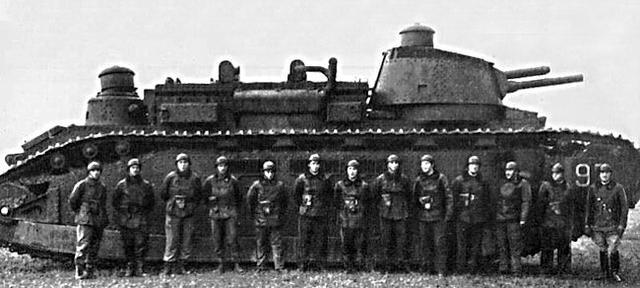 二战德军缴获它时都惊呆了法国夏尔2c重型坦克电传动的先驱