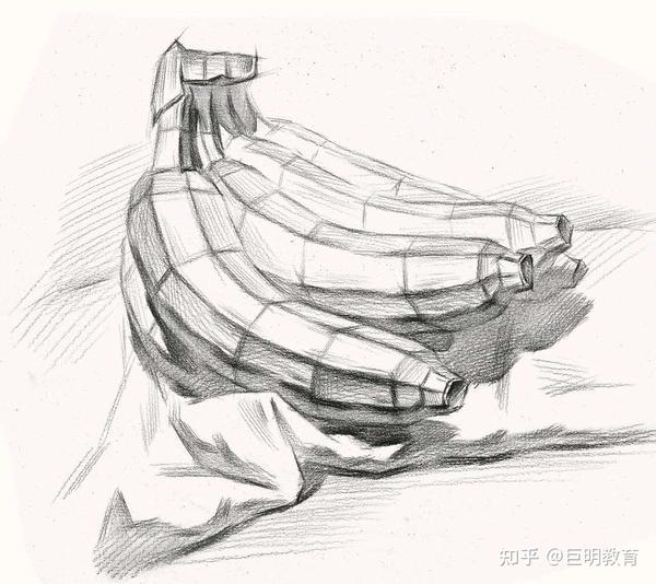 素描静物香蕉