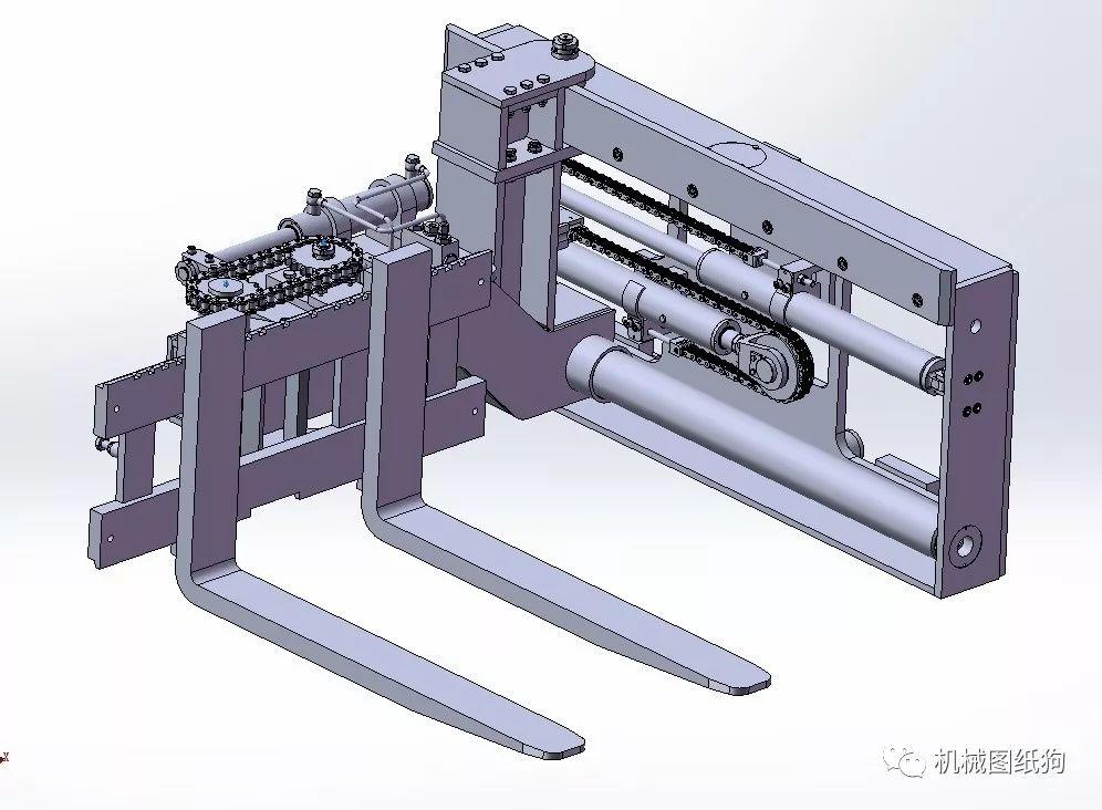 工程机械卡车底盘180度旋转机构3d模型图纸solidworks设计附stp