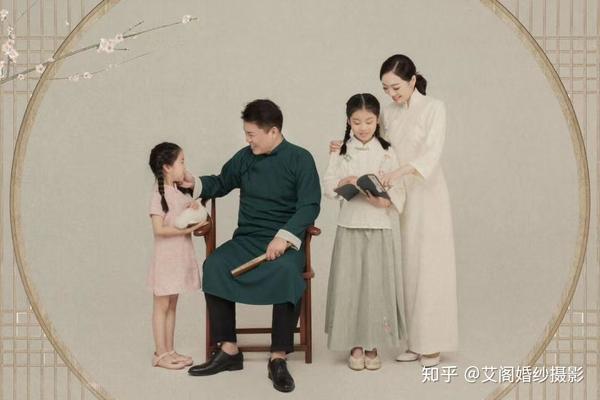 当全家福遇上工笔画 亲情也可以如此艺术 如诗如画,亦