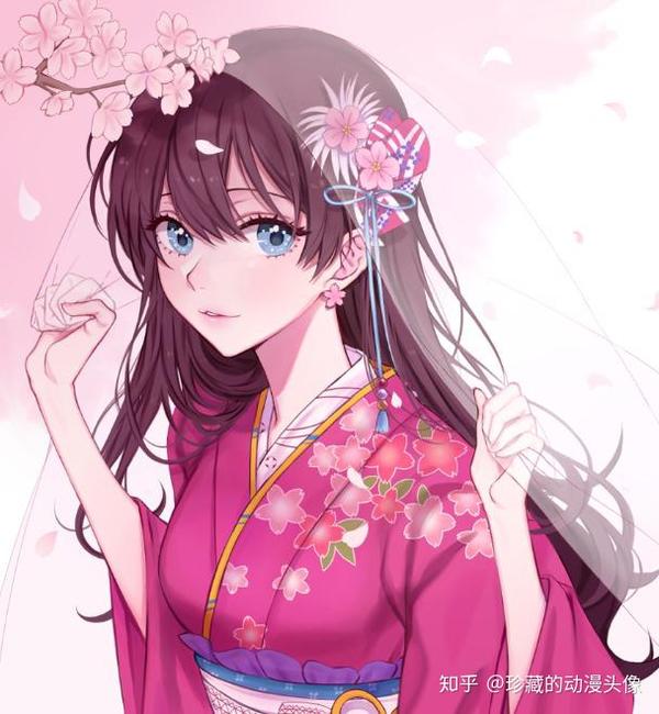 二次元和风美图!打扮华丽,动感迷人的花季少女,真美!