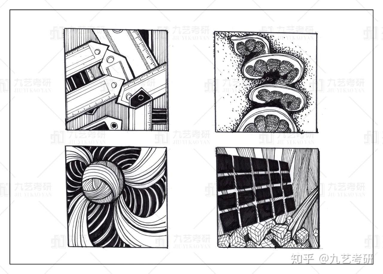 视觉传达篇i手绘基础入门干货点线面平面构成の基础讲解