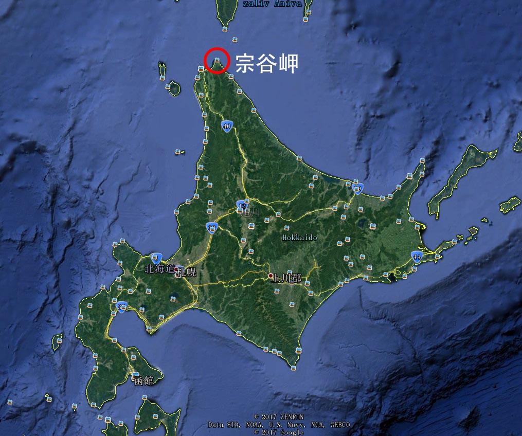 首先,北海道最北端在宗谷岬这里距离库页岛最南端约42.