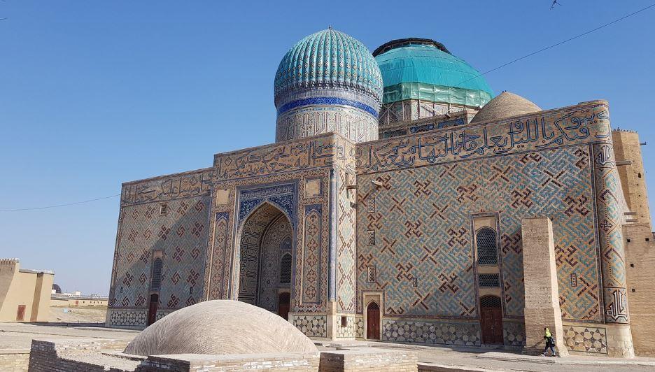 丝绸之路中亚哈萨克斯坦著名景点图尔克斯坦的亚萨维陵墓简介