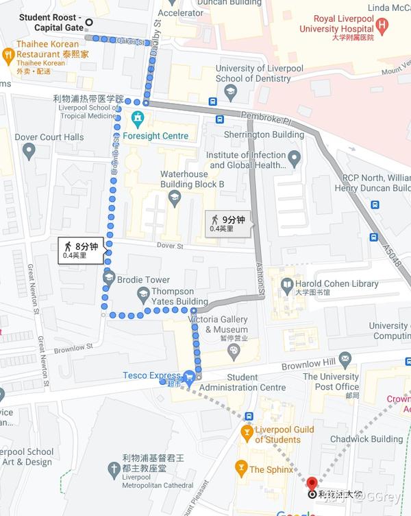 地理位置:   daulby street, 利物浦大学区, 利物浦, l3 5nt