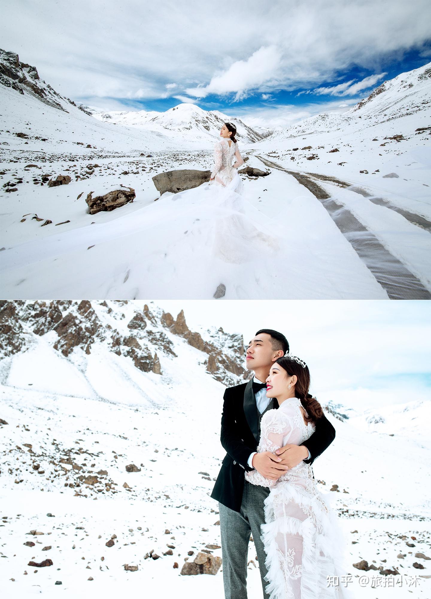 心心念念的雪山婚纱照终于拍到了西藏婚纱照