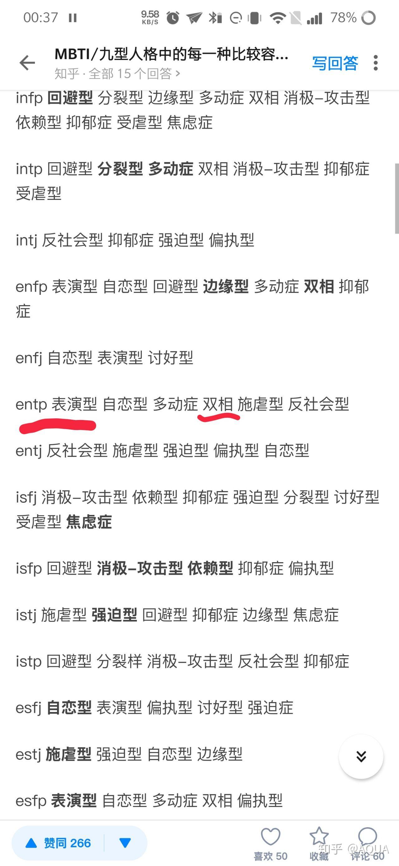 entp人格与双相情感障碍是否存在联系