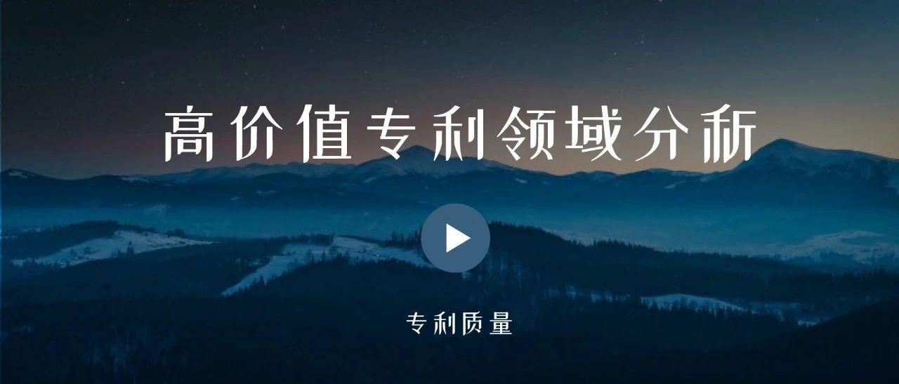 人工智能领域高价值专利分析--高价值专利领域分析(一)