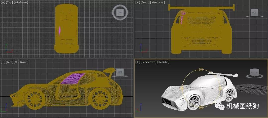 汽车轿车hb跑车模型3d图纸3ds格式3dsmax设计附3dm格式汽车数模