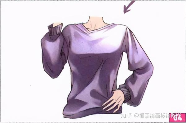 绘画教程动漫人物衣服阴影怎么画想画好衣服阴影就得看这篇