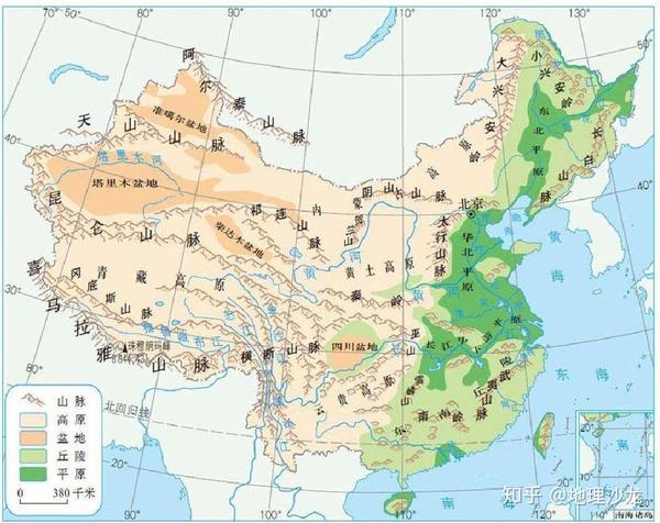 五种基本地形类型平原,高原,丘陵,山地和盆地,各有什么特点?