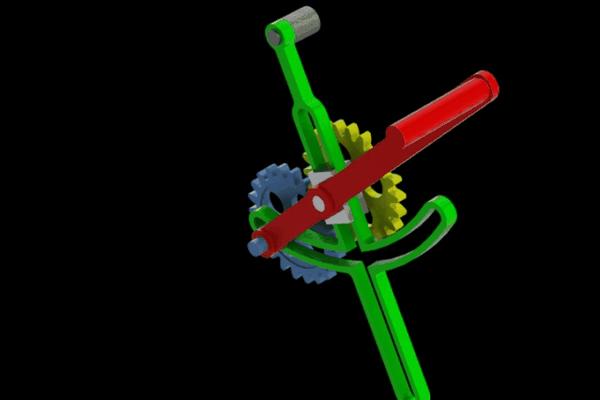 精巧机构fhavens行星曲柄齿轮机构3d图纸solidworks设计附stpigs