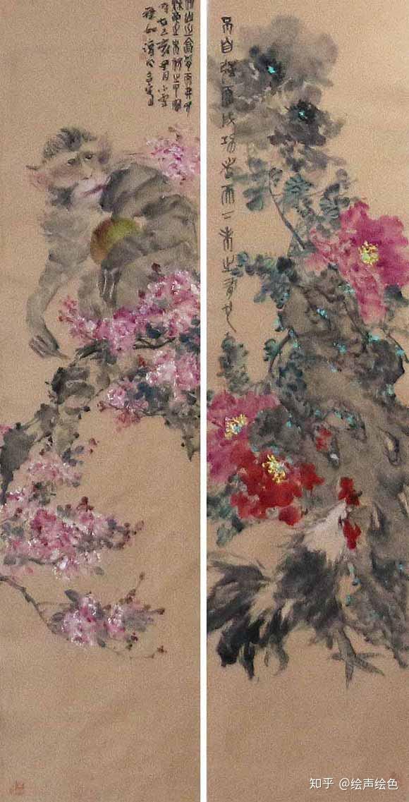 画家张圣强十二生肖系列国画作品