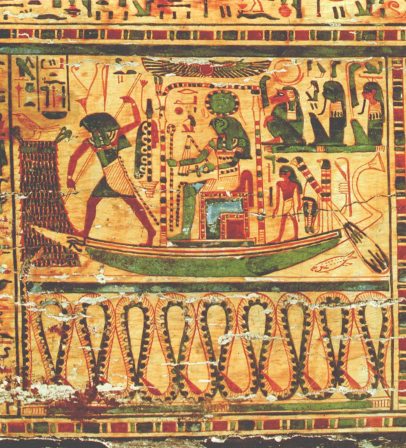 《太阳神拉的游行》中混沌神阿波菲斯(the serpentapophis)化身为蛇游