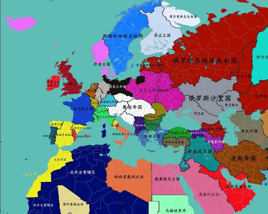 日落之前beforesunset1936年架空世界线2欧洲与近中东势力介绍