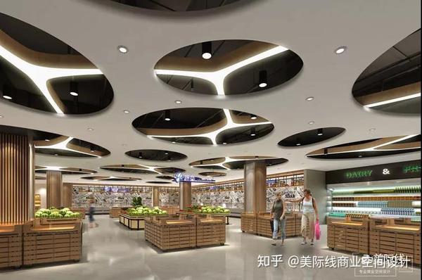 超市吊顶如何设计?美际线不同材料打造不同风格!