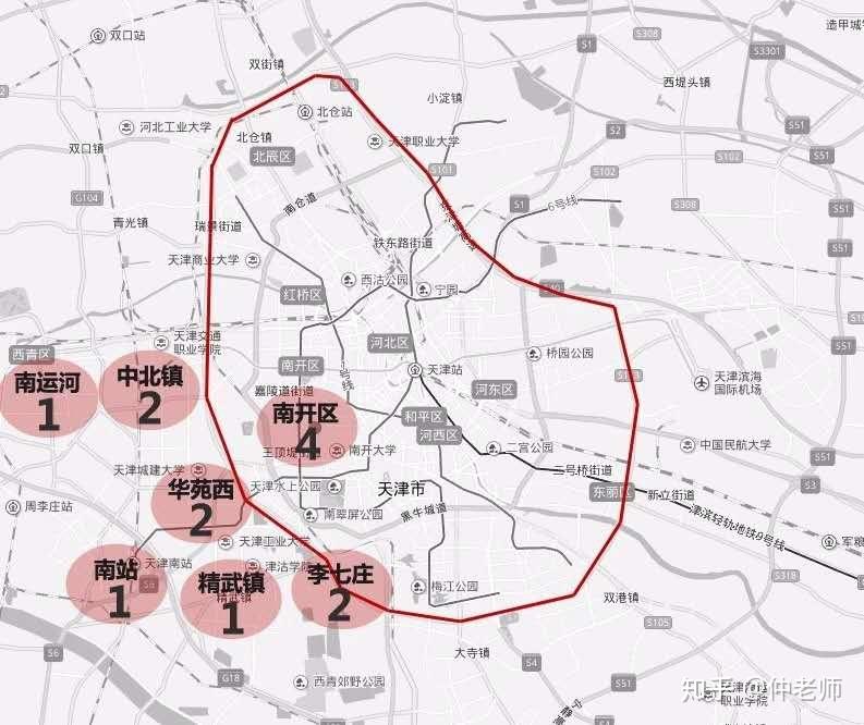 天津环城四区热点板块介绍与十年房价涨幅分析