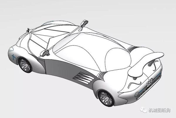 汽车轿车 捷豹f-type跑车模型3d图纸