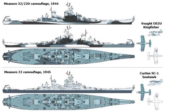 密苏里号战列舰模型1944涂装怎么上?