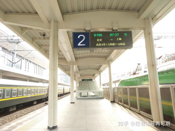 镇江站2站台,笔者8.20早上拍摄