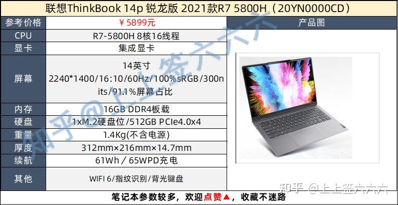 联想thinkbook14p的r75800h版本值得买吗