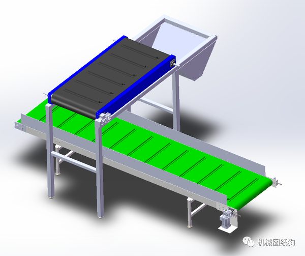 【工程机械】conveyor-274输送带简易模型3d图纸 x_t格式