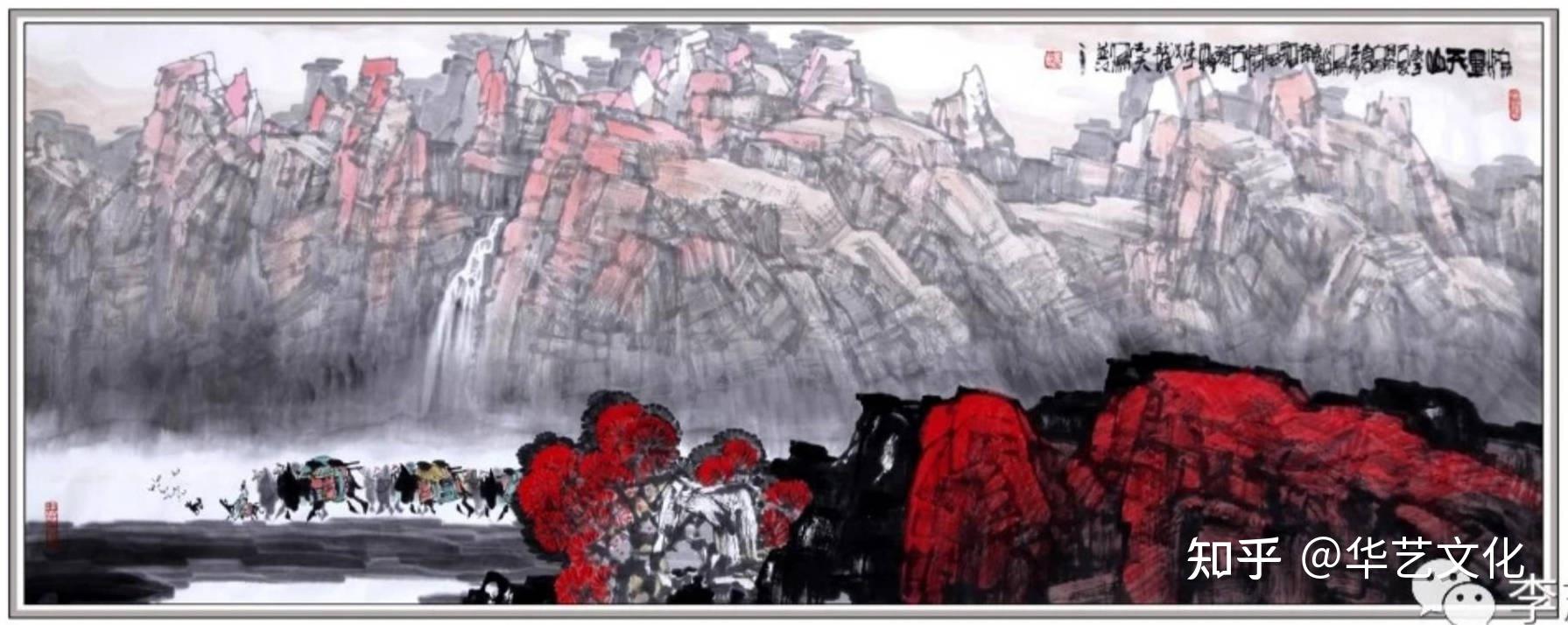 大美新疆著名画家李志天新疆舞蹈画新疆山水画