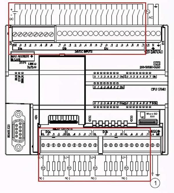 s7-200 smart数字量i/o接线图 不同型号cpu输入/输出接线 图7.