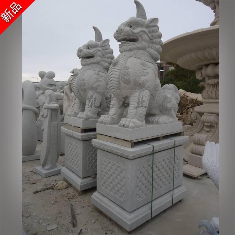 石雕獬豸神兽石雕獬豸雕刻法院门口石雕独角兽