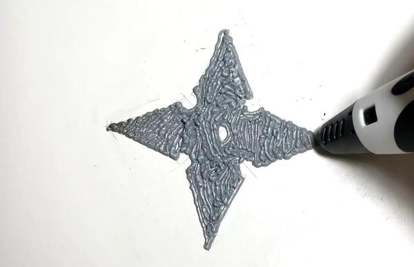 《3d打印笔教程》之diy飞镖,用3d打印笔怎么画立体特色作品,详细步骤